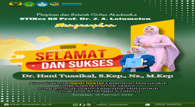 Selamat dan Sukses atas Promosi Doktor Dr. Hani Tuasikal, S.Kep., Ns., M.Kep