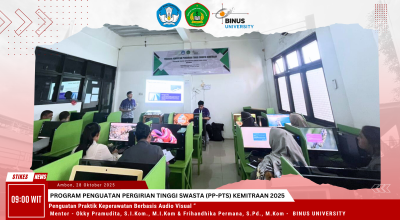 PPPTS Kemitraan Tahun 2025 - Pendampingan Program Penguatan Praktik Keperawatan Berbasis Audio Visual oleh Binus University