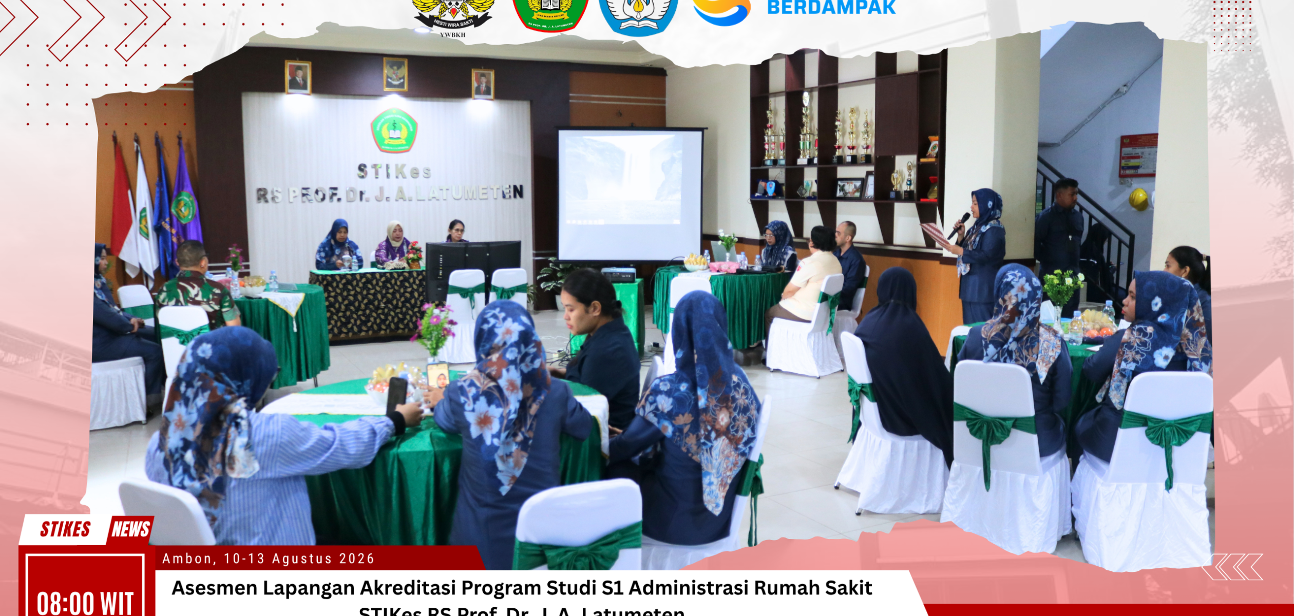 Asesmen Lapangan Akreditasi Program Studi S1 Administrasi Rumah Sakit STIKes RS Prof. Dr. J. A. Latumeten Berlangsung Lancar